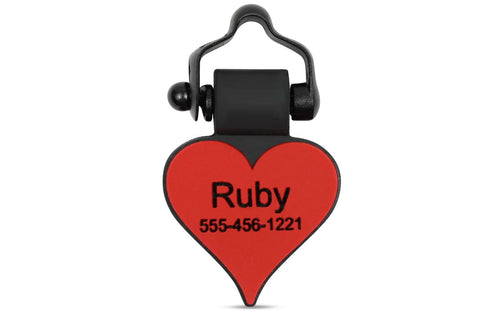Red Heart - SiliDog - The Silent Pet Tag