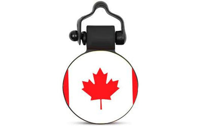 White Circle as Canada Flag Tag