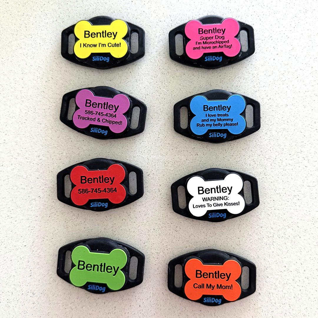 Sliding Tags SiliSlider – Tracking-Compatible Slide-On Tag – SiliDog - The Silent ...
