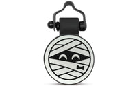White Mummy silent silicone pet ID tag, Halloween design