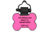 Pink Bone - SiliDog - The Silent Pet Tag