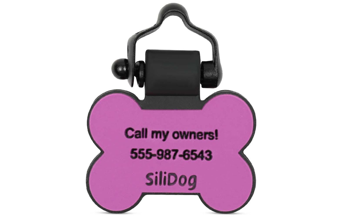 Purple Bone - SiliDog - The Silent Pet Tag