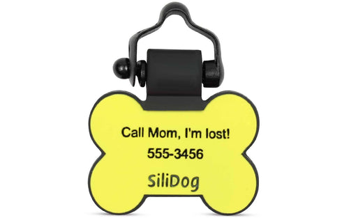 Yellow Bone - SiliDog - The Silent Pet Tag