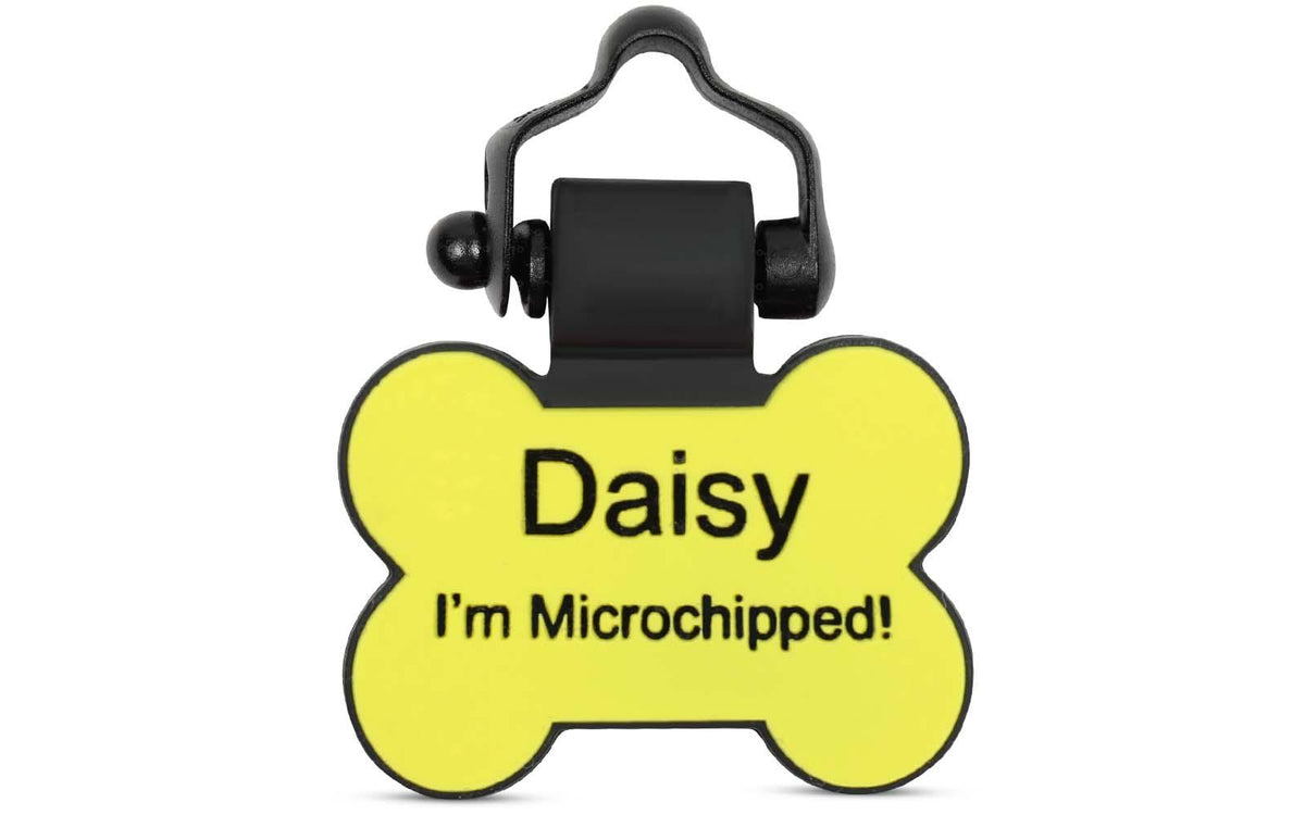 Yellow Bone - SiliDog - The Silent Pet Tag