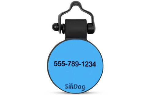 Blue Circle - SiliDog - The Silent Pet Tag