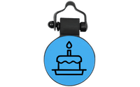 Blue Birthday Cake - SiliDog - The Silent Pet Tag