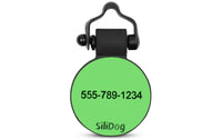 Green Circle - SiliDog - The Silent Pet Tag