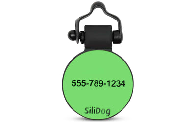 Green Circle - SiliDog - The Silent Pet Tag