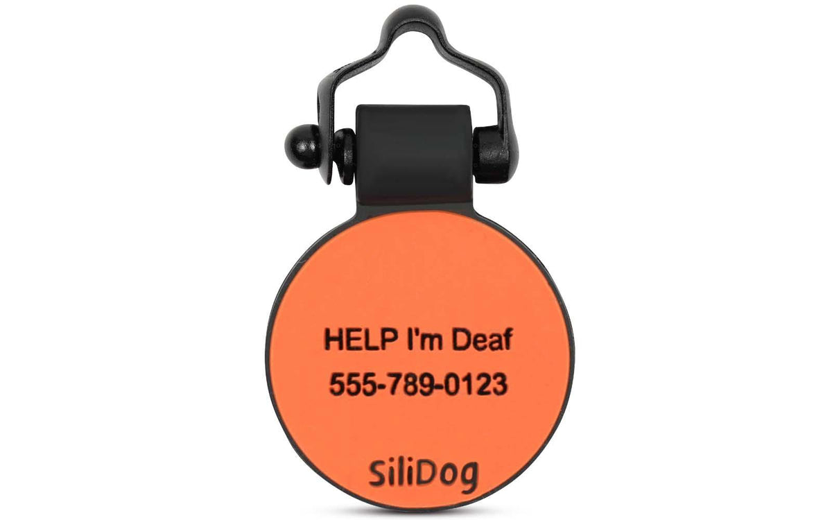 Orange Circle - SiliDog - The Silent Pet Tag
