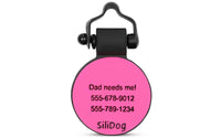 Pink Circle - SiliDog - The Silent Pet Tag