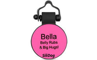 Pink PawPrint - SiliDog - The Silent Pet Tag