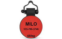 Red PawPrint - SiliDog - The Silent Pet Tag