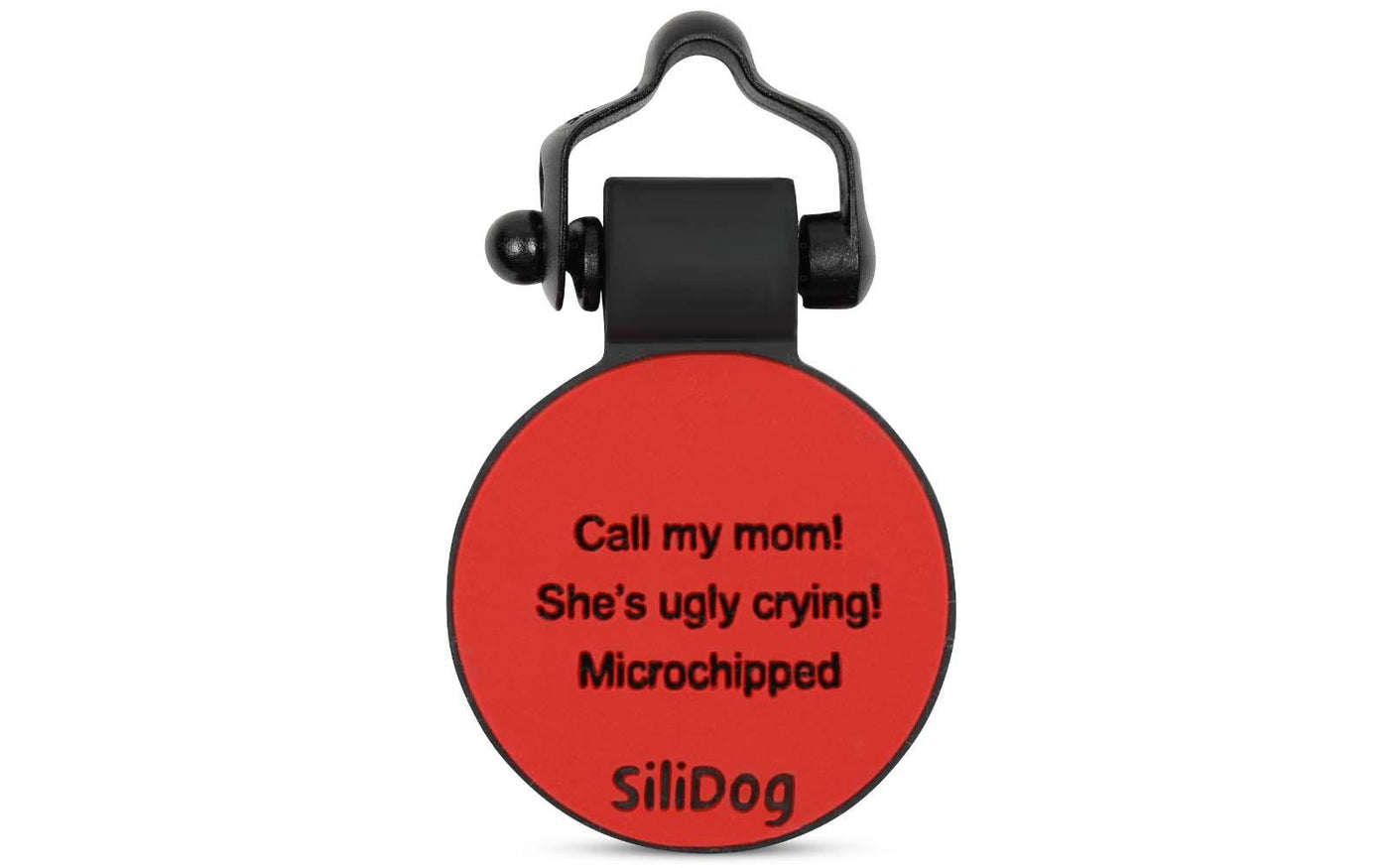 Red Circle - SiliDog - The Silent Pet Tag