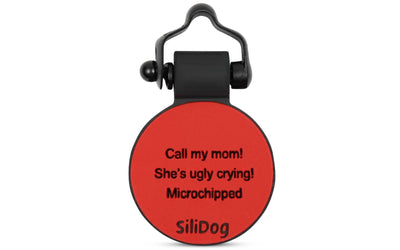 Red Circle - SiliDog - The Silent Pet Tag