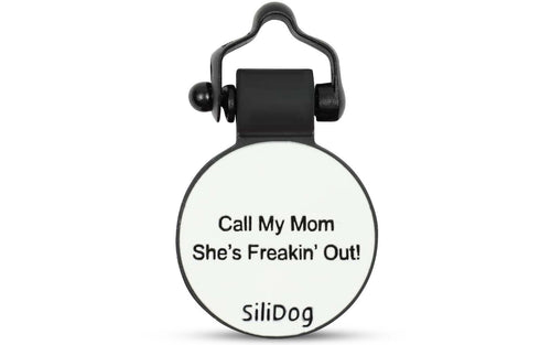 White Circle - SiliDog - The Silent Pet Tag