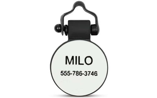 White Circle - SiliDog - The Silent Pet Tag
