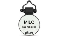 White Snowflake - SiliDog - The Silent Pet Tag