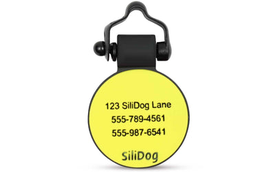 Yellow Circle - SiliDog - The Silent Pet Tag