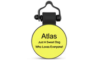 Yellow Circle - SiliDog - The Silent Pet Tag