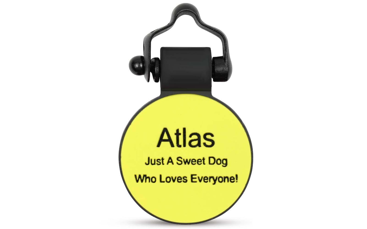 Yellow Circle - SiliDog - The Silent Pet Tag