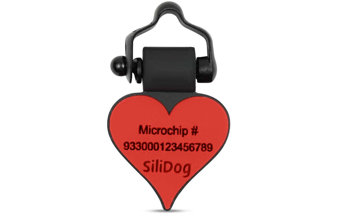 Red Heart - SiliDog - The Silent Pet Tag