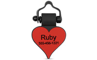 Red Heart - SiliDog - The Silent Pet Tag