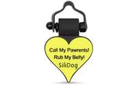 Yellow Heart - SiliDog - The Silent Pet Tag
