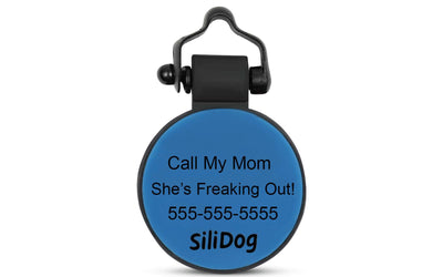 Blue MiniTag - SiliDog - The Silent Pet Tag