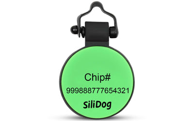 Green MiniTag - SiliDog - The Silent Pet Tag