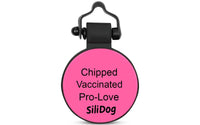 Pink MiniTag - SiliDog - The Silent Pet Tag
