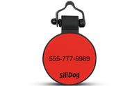 Red MiniTag - SiliDog - The Silent Pet Tag