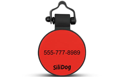 Red MiniTag - SiliDog - The Silent Pet Tag