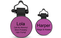 Red MiniTag - SiliDog - The Silent Pet Tag