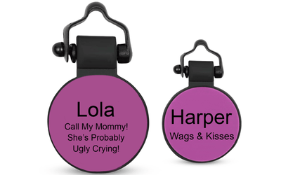 Purple MiniTag - SiliDog - The Silent Pet Tag
