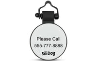 White MiniTag - SiliDog - The Silent Pet Tag