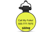 Yellow MiniTag - SiliDog - The Silent Pet Tag