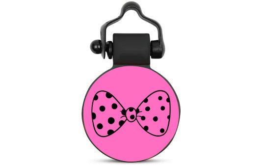 Pink Bow - SiliDog - The Silent Pet Tag