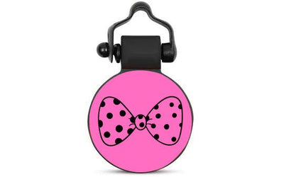 Pink Bow - SiliDog - The Silent Pet Tag