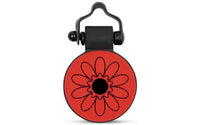 Red Flower - SiliDog - The Silent Pet Tag