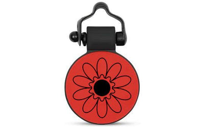 Red Flower - SiliDog - The Silent Pet Tag
