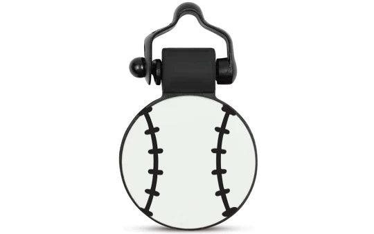 White Baseball - SiliDog - The Silent Pet Tag