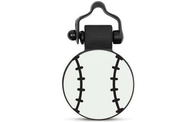 White Baseball - SiliDog - The Silent Pet Tag