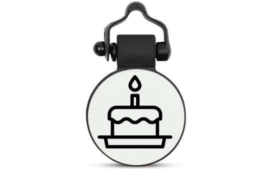 White Birthday Cake - SiliDog - The Silent Pet Tag