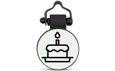 White Birthday Cake - SiliDog - The Silent Pet Tag
