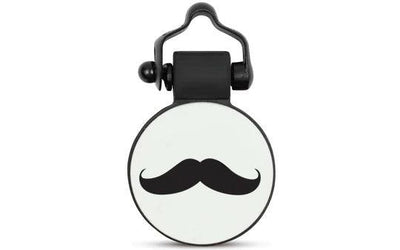 White Mustache - SiliDog - The Silent Pet Tag