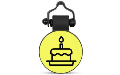 Yellow Birthday Cake - SiliDog - The Silent Pet Tag