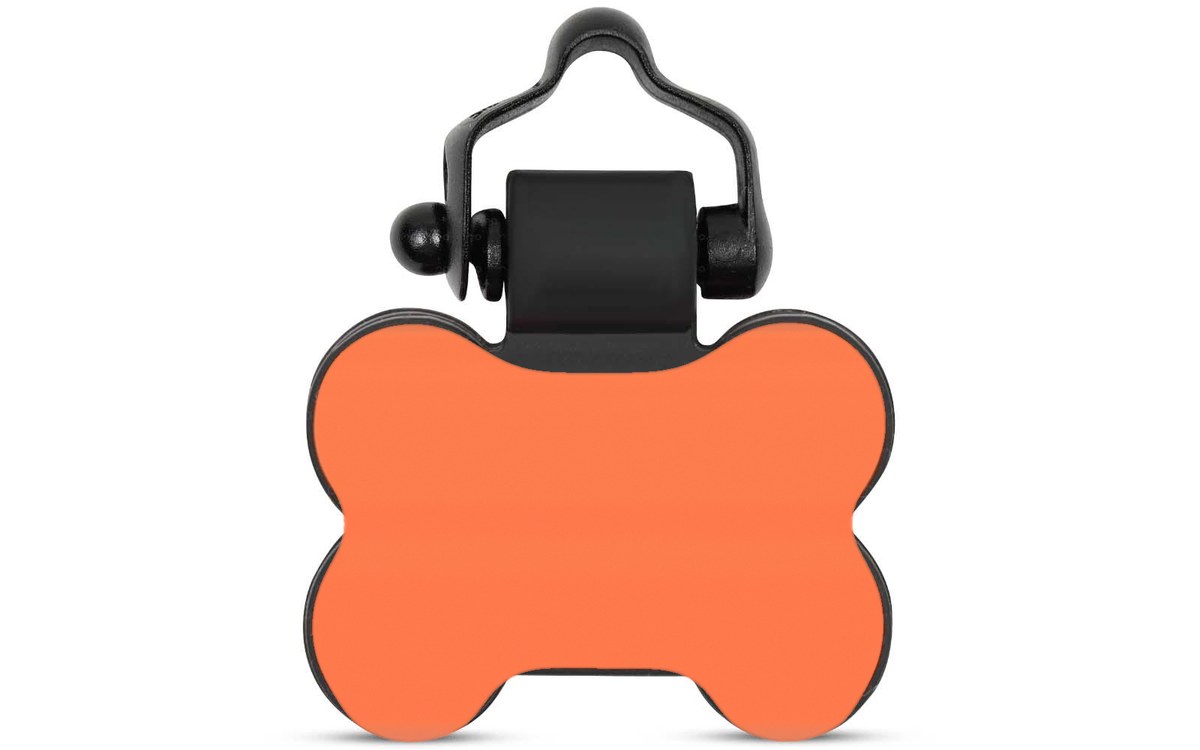 Orange bone tag back