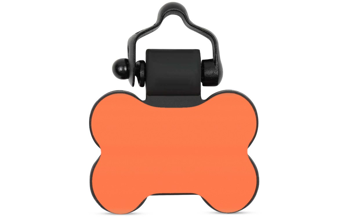 Orange bone tag front