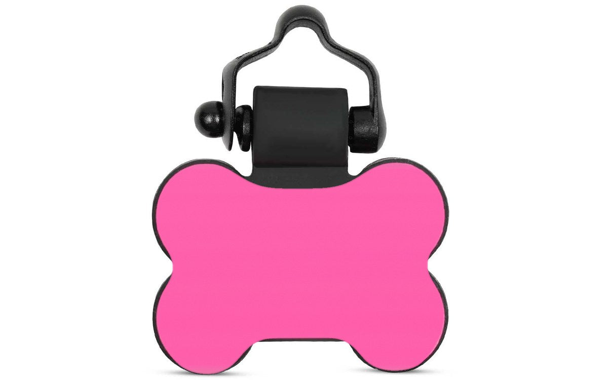 Pink bone tag front