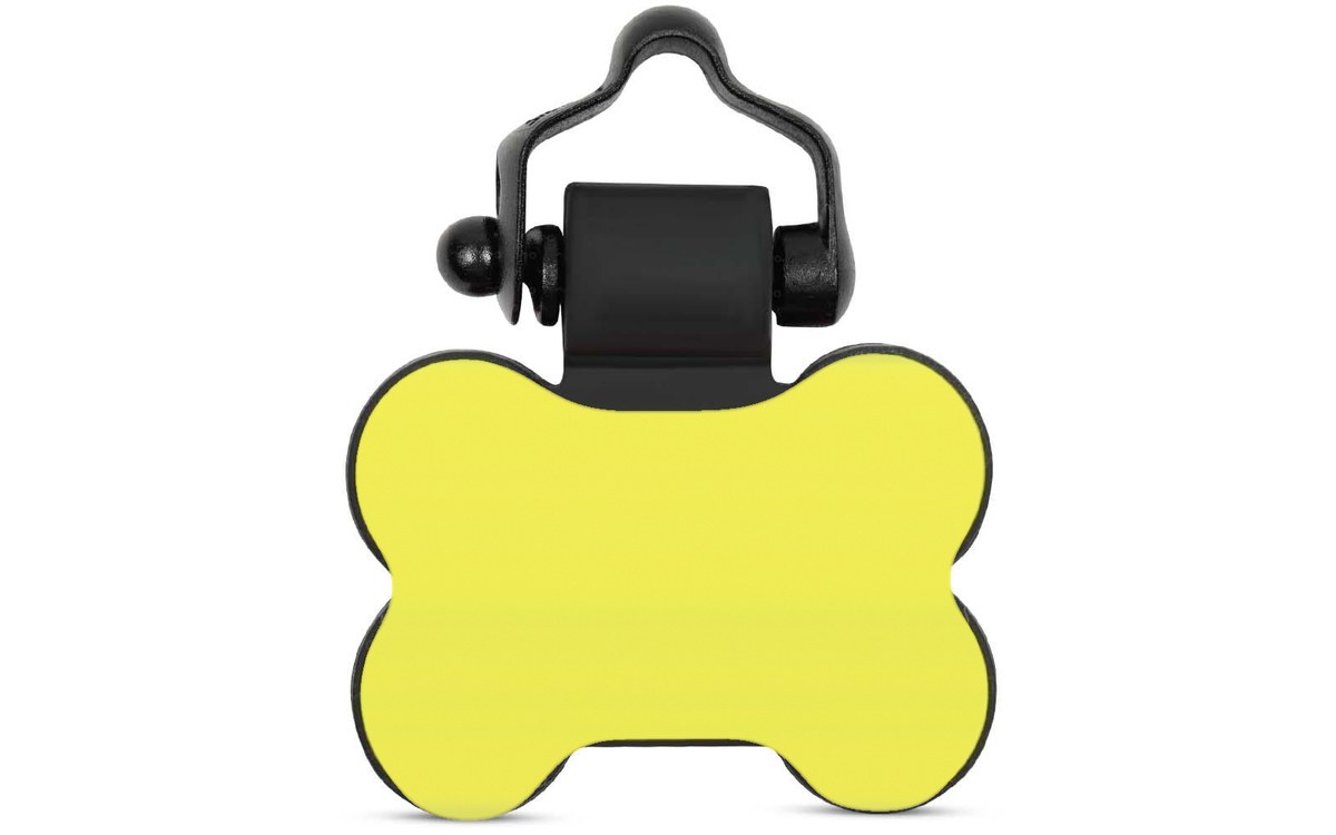Yellow bone tag front